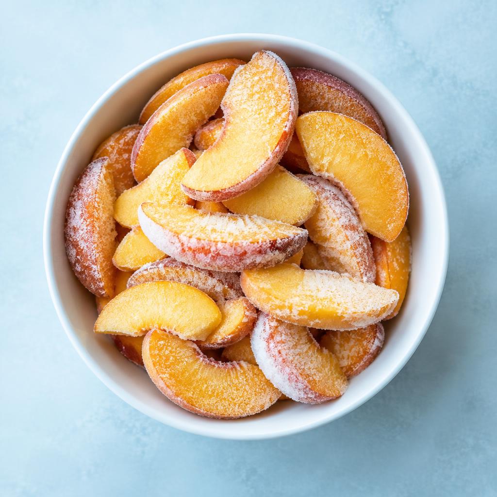 Piersici în felii — Fructe congelate